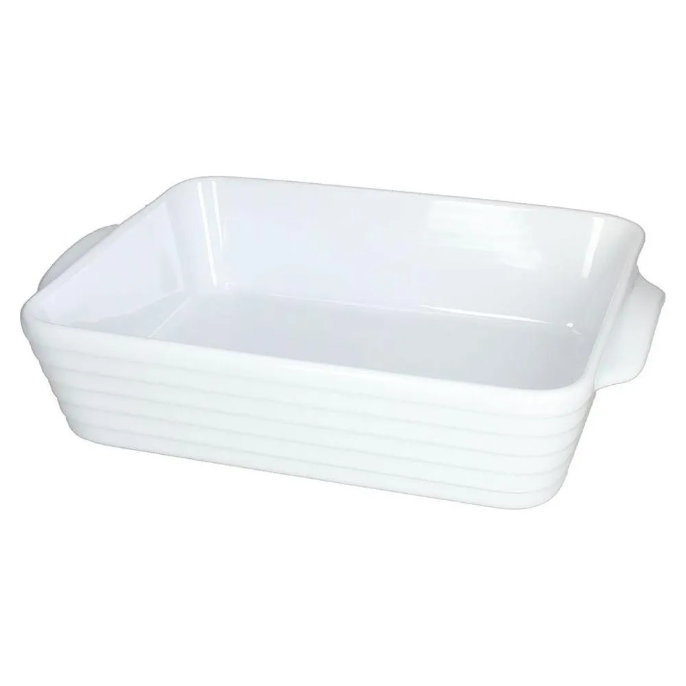 Baking Dish Rectangular Tognana Rings 31cm x 21.5 cm H 7.5 cm