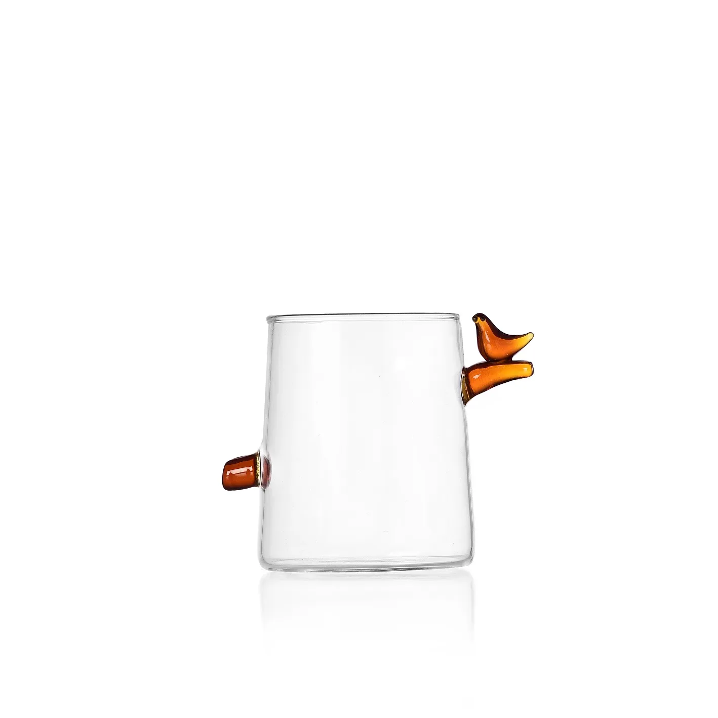 Water Glass Ichendorf Collection Birds Amber