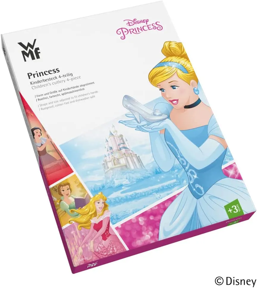 4-piece WMF Girl's Cutlery Set Disney Princesses with decorations