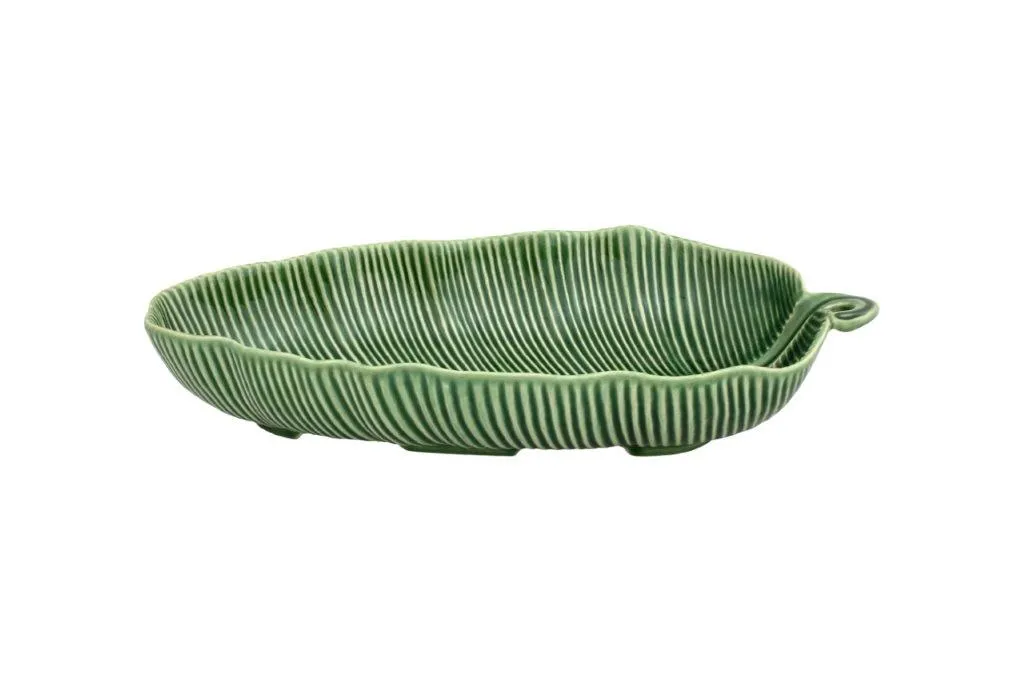 Green banana leaf Leaves Bordallo Pinheiro Salad bowl 39.5 cm
