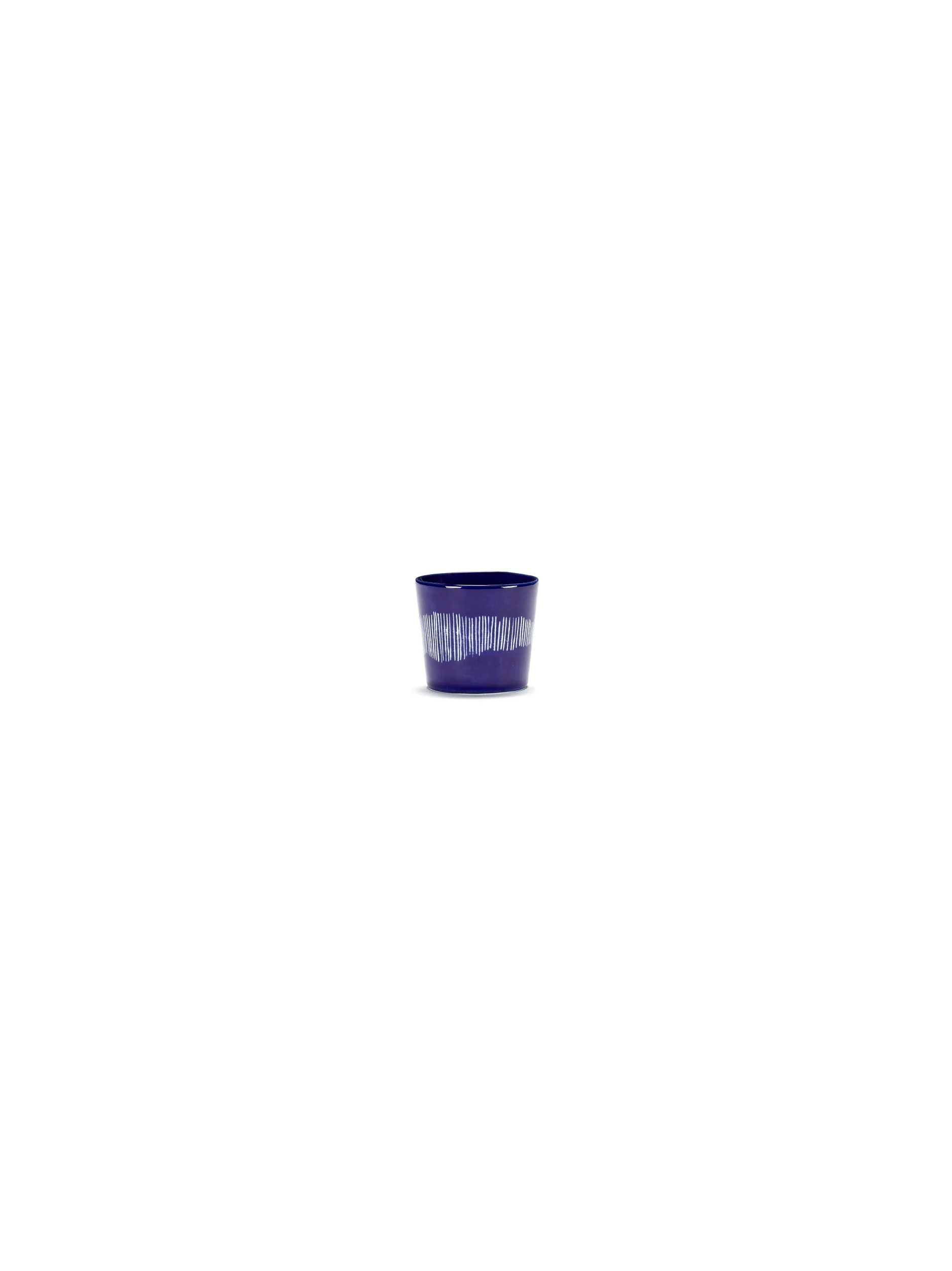 Espresso Cup 15Cl Dark Blue-White Feast by Serax L 7 W 7 H 6 CM