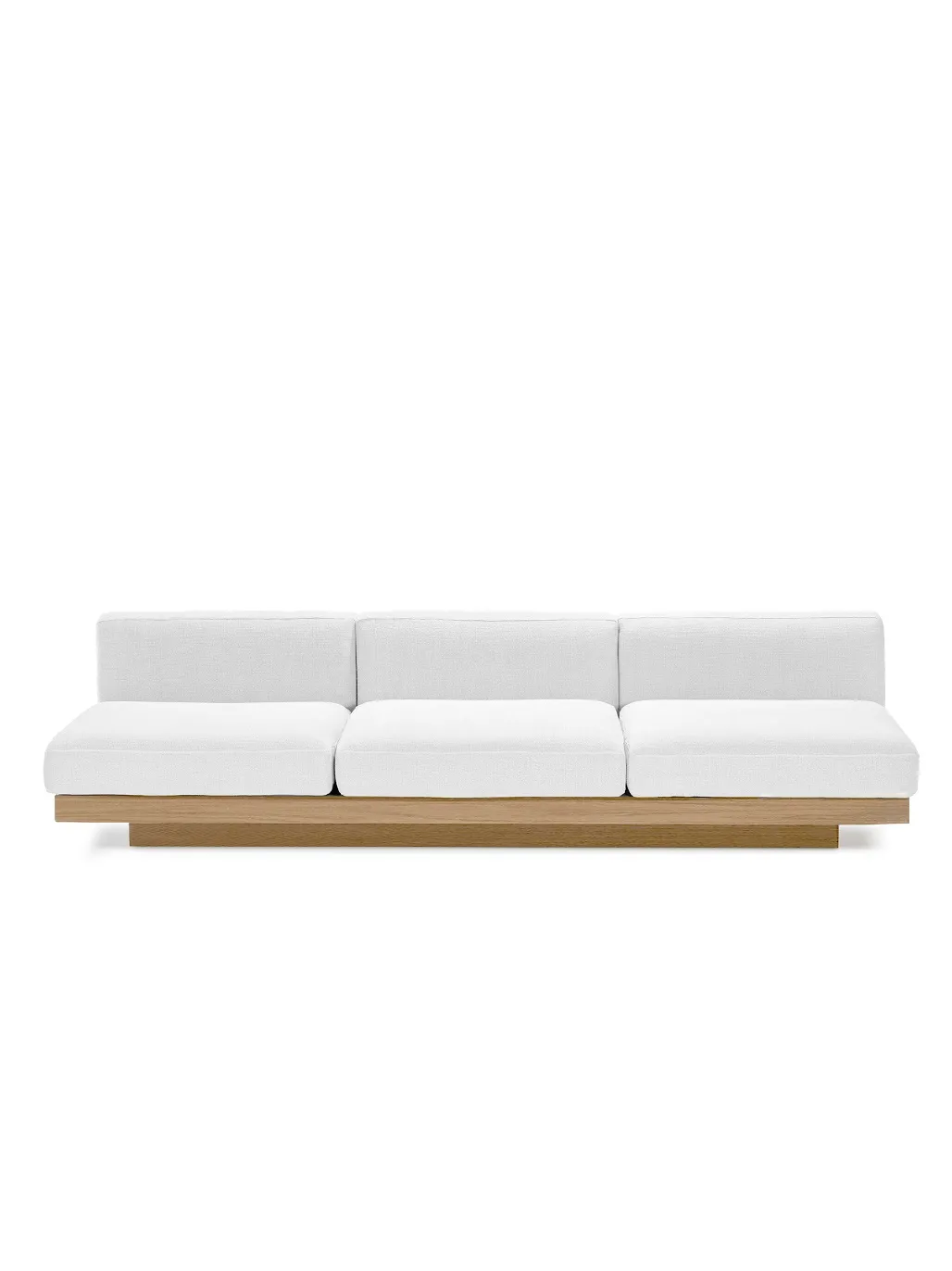 Bench Three Seater White Outdoor Rudolph Serax L 279 W 112 H 72CM Rudolph by Vincent Van Duysen