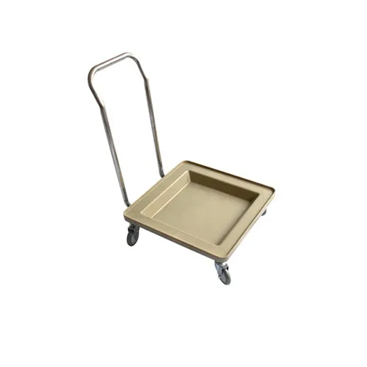 Metal basket trolley 55 x 55 cm