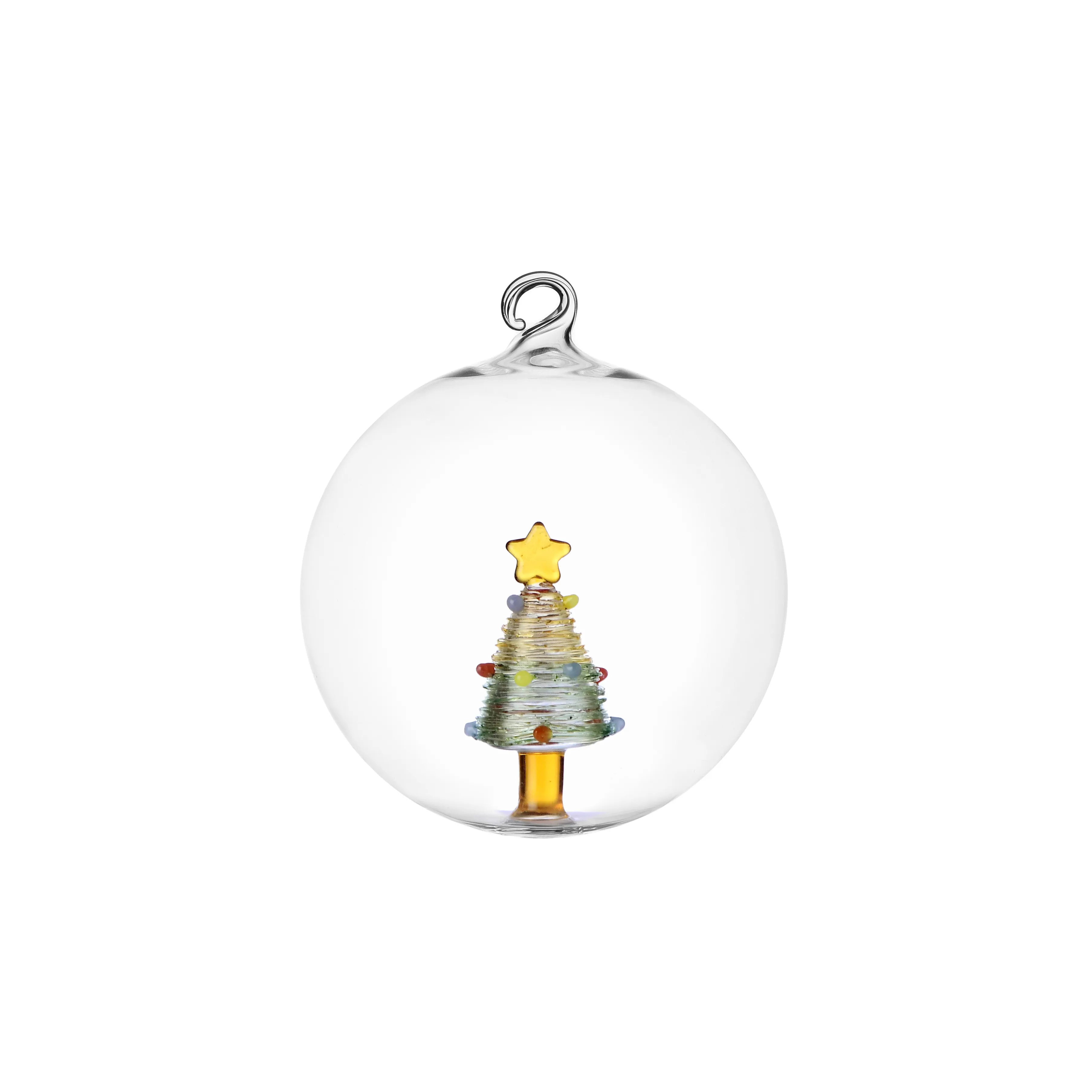 Christmas Ball Yellow Tree-Star Ichendorf Christmas Tales Collection