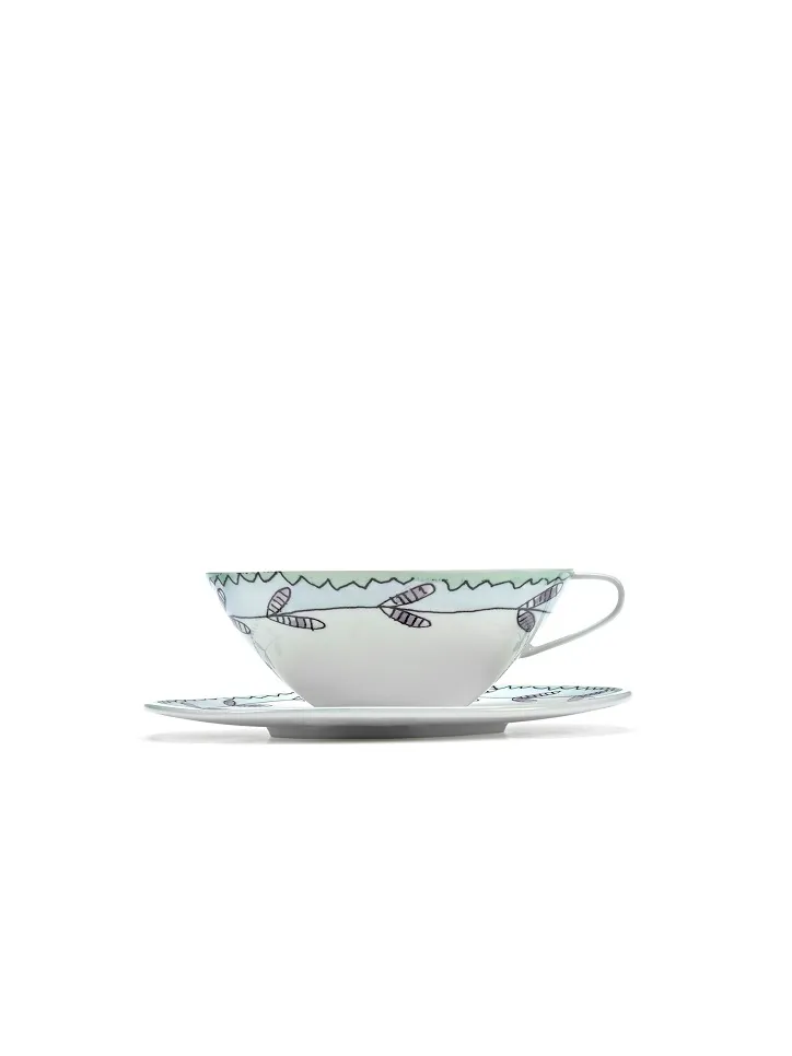 Tea Cup with Saucer Blossom Milk Mf Marni by Serax