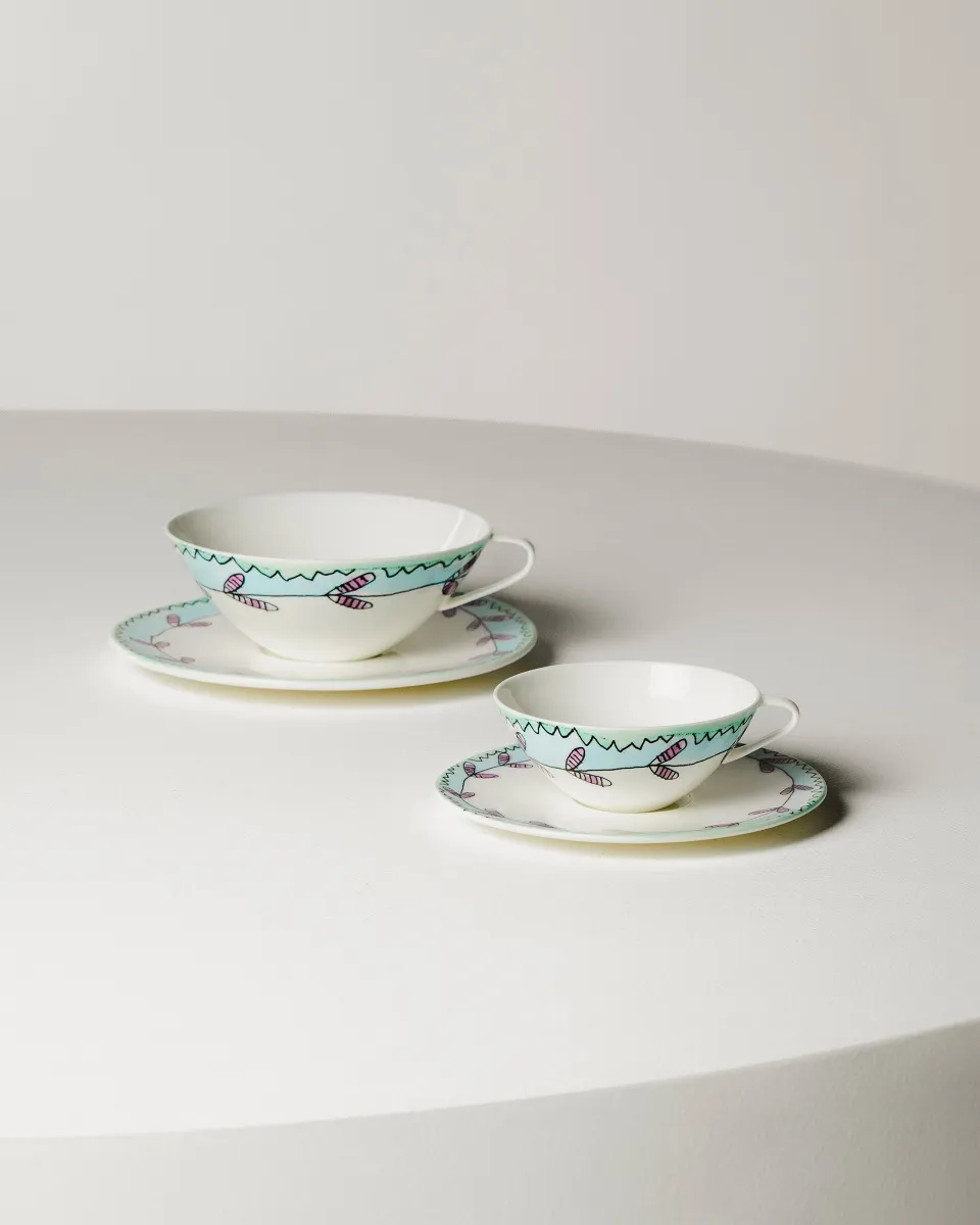 Tea Cup with Saucer Blossom Milk Mf Marni by Serax