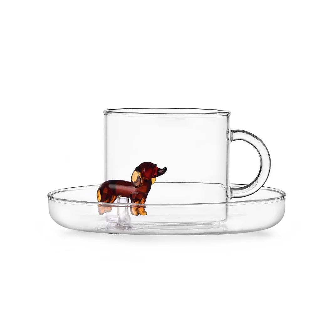 Ichendorf Collezione Dogs Tazza Tè Con Piattino Bassotto