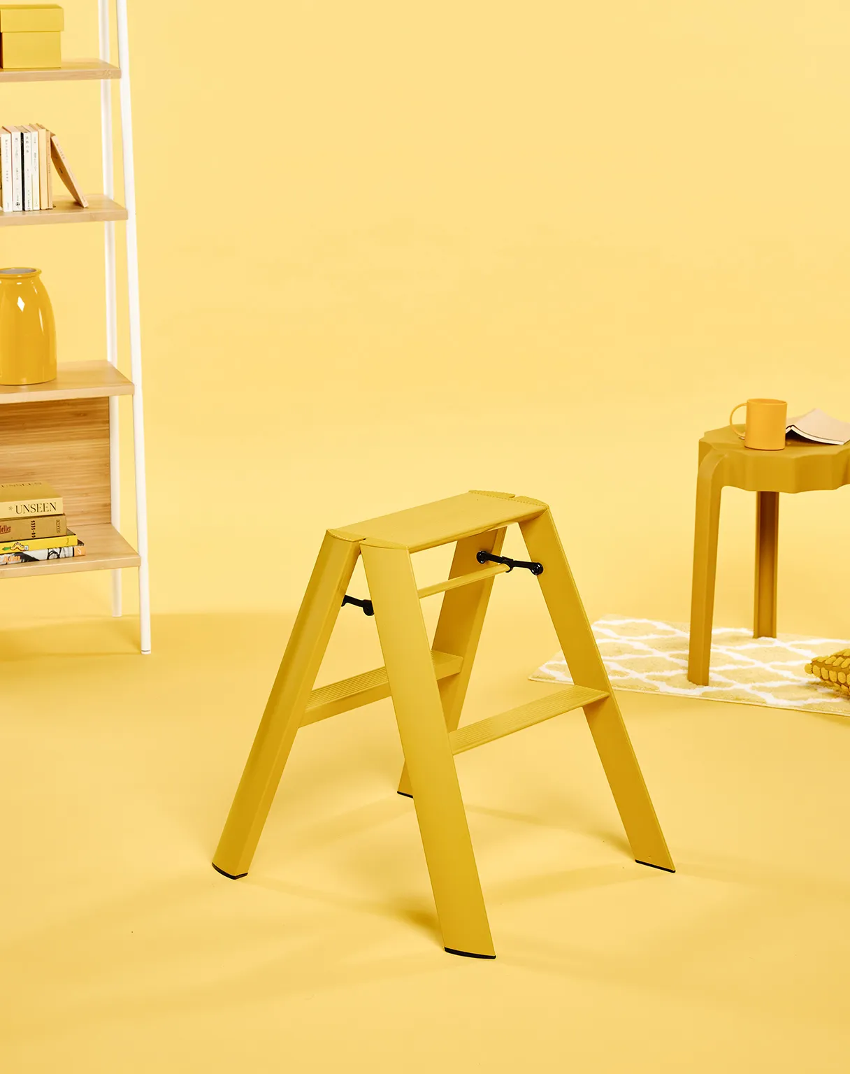 Metaphys Design Lucano 2 steps ladder Mustard Yellow