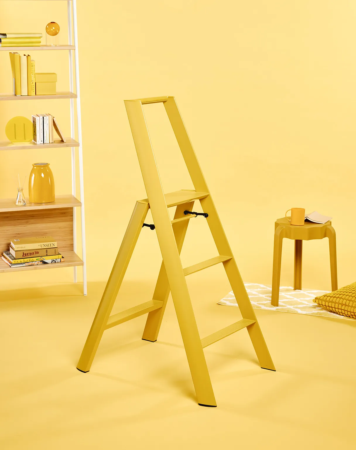 Metaphys Design Lucano 3 steps ladder Mustard Yellow