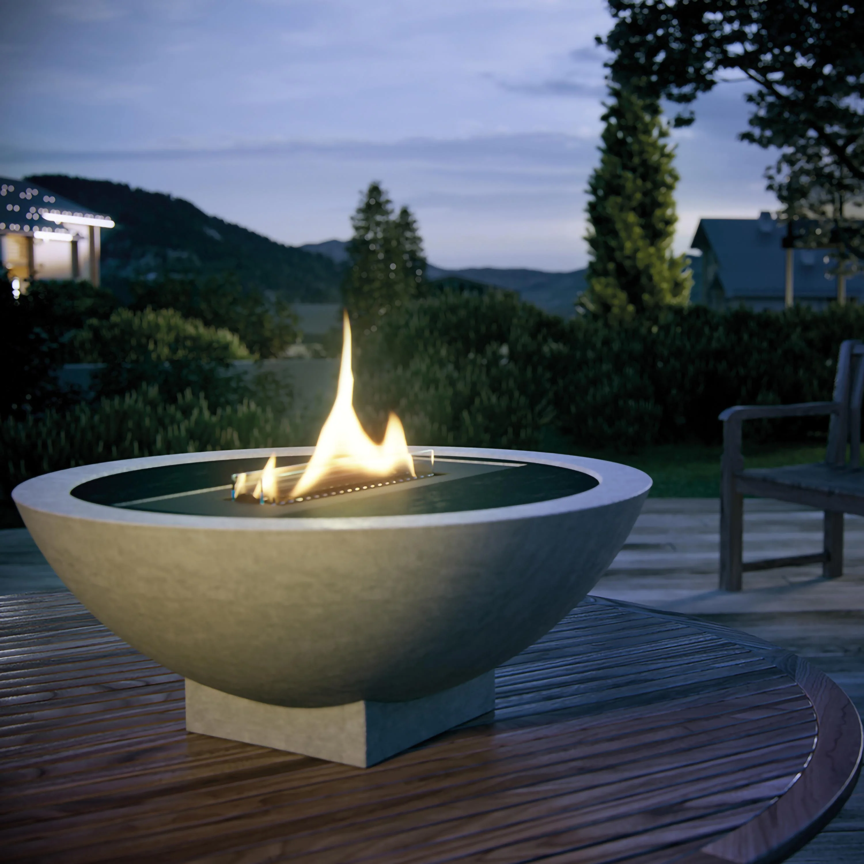 Tenderflame Iris Concrete Brazier