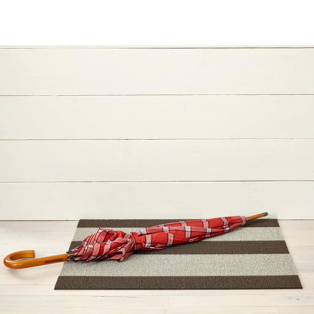 Zerbino Chilewich Doormat Large Stripe Pebble 46 cm x 71 cm